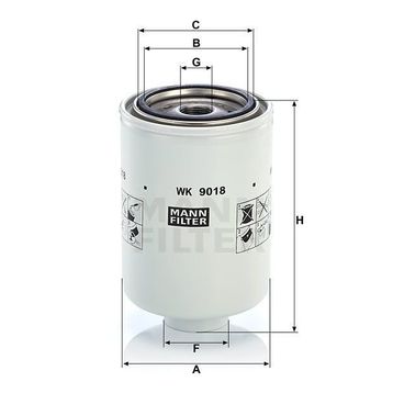 Mann WK9018X Yakıt Filtresi