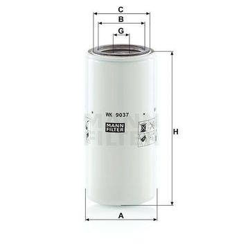 Mann WK9041X Yakıt Filtresi