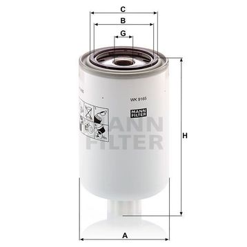 Mann WK9165X Yakıt Filtresi