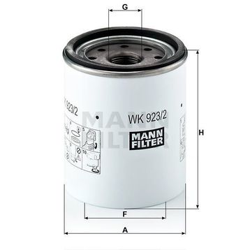 Mann WK923/2X Yakıt Filtresi