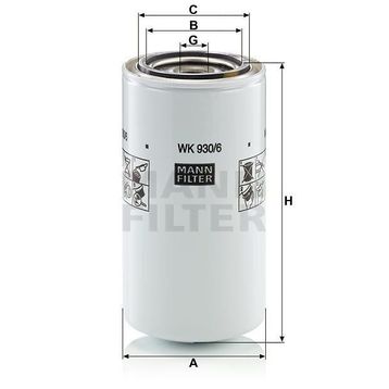 Mann WK930/6X Yakıt Filtresi