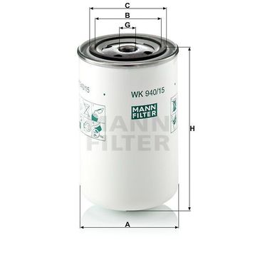 Mann WK940/15 Yakıt Filtresi