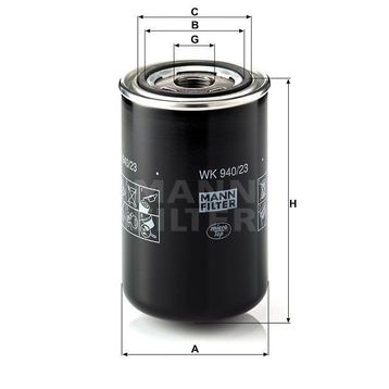 Mann WK940/23 Yakıt Filtresi