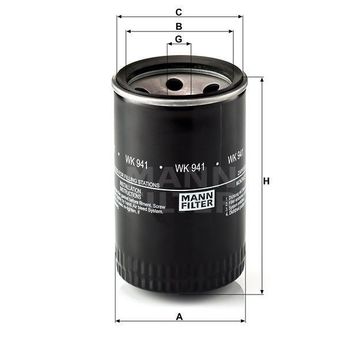 Mann WK941 10 Yakıt Filtresi