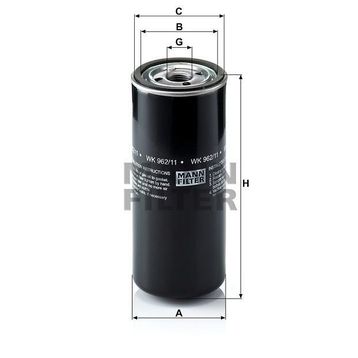 Mann WK962/11 Yakıt Filtresi