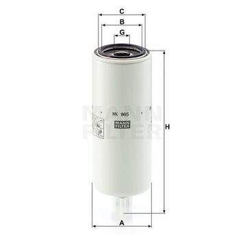 Mann WK965X Yakıt Filtresi