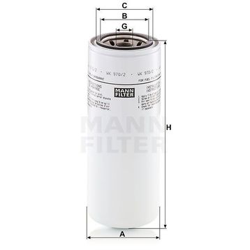 Mann WK970/2 Yakıt Filtresi