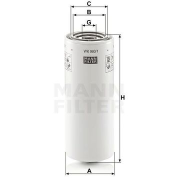 Mann WK980/1 Yakıt Filtresi