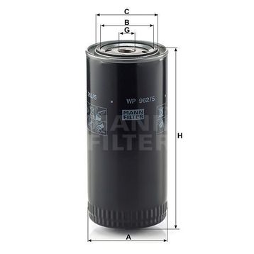 Mann WP962/5 Yakıt Filtresi