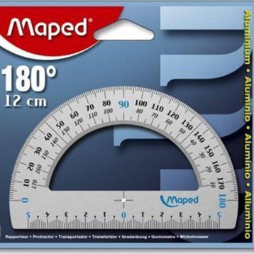 Maped 12 cm Alüminyum 180° Açı Ölçer