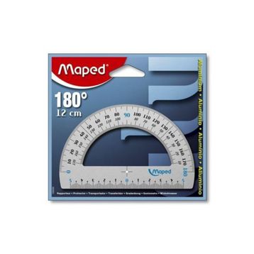 Maped 12 cm Alüminyum 180° Açı Ölçer