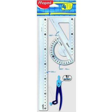 Maped 3154148992189 30 cm Pergelli Maxi 4'lü Çizim Seti