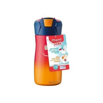 Maped 430 ml Picnik Çelik Pembe Gülen Yüz Figürlü Su Matarası