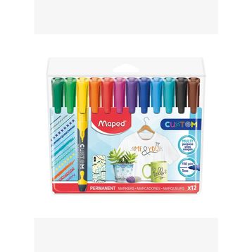 Maped 734547 12 Renk Custom Permanent Marker Kalem