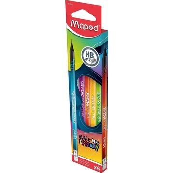 Maped 852000 6'lı Paket Energy HB Silgili Kurşun Kalem
