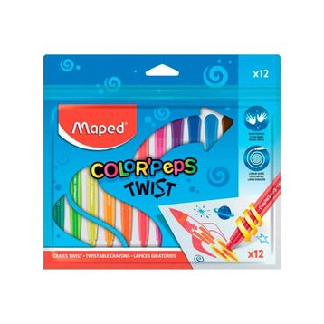 Maped 860612 12'li Color'peps Çevirmeli Mum Boya