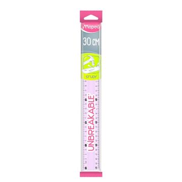 Maped Study Pembe 30 cm Kırılmaz Cetvel