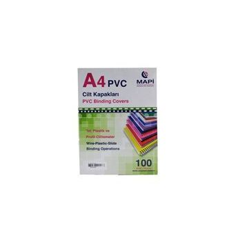Mapi 160 Mikron Beyaz A4 100'lü Pvc Cilt Kapağı