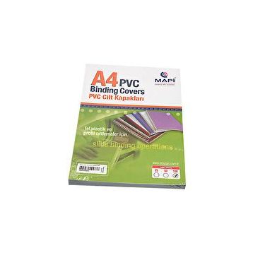 Mapi 160 Mikron Lacivert A4 100'lü Pvc Cilt Kapağı