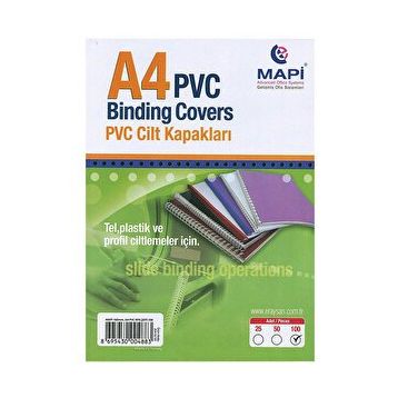 Mapi 160 Mikron Mavi A4 100'lü Pvc Cilt Kapağı