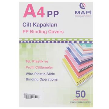 Mapi 350 mic A4 Siyah Beyaz 100'lü Pvc Kapak