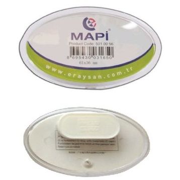Mapi 5011038 67x42 mm Oval Şeffaf Mıknatıslı Yaka İsimliği
