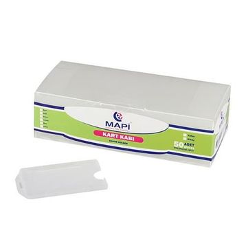 Mapi Şeffaf Dikey 50'li Kart Kabı