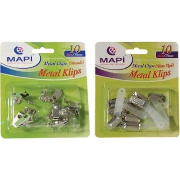 Mapi Şeffaf Metal Maşalı Klips