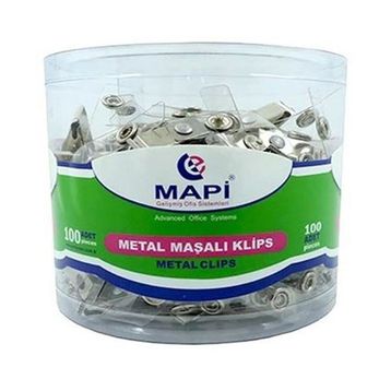 Mapi Şeffaf Metal Maşalı Klips