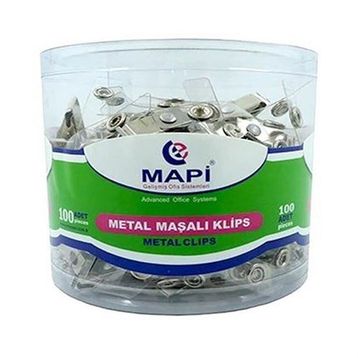 Mapi Şeffaf Metal Maşalı Klips