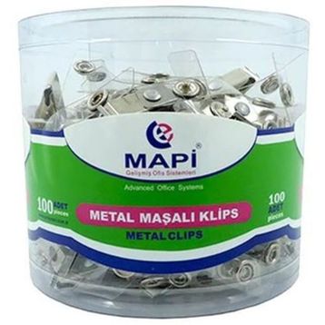 Mapi Şeffaf Metal Maşalı Klips