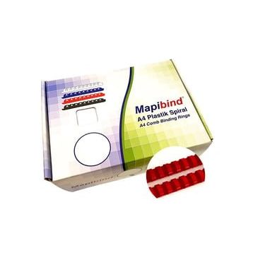Mapibind 20 mm Kırmızı 100 Adet Plastik Spiral