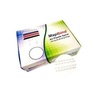 Mapibind 20 mm Şeffaf 100 Adet Plastik Spiral