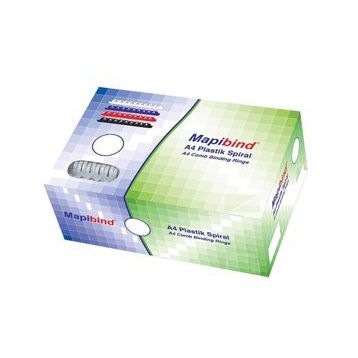 Mapibind 22 mm Beyaz 100 Adet Plastik Spiral