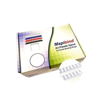 Mapibind 22 mm Beyaz 100 Adet Plastik Spiral