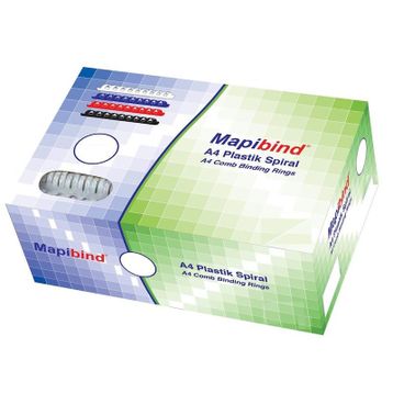 Mapibind 25 mm Siyah 50 Adet Plastik Spiral