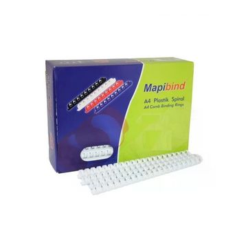 Mapibind 28 mm Beyaz 50 Adet Plastik Spiral