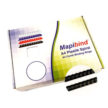 Mapibind 32 mm Siyah 50 Adet Plastik Spiral
