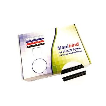 Mapibind 32 mm Siyah 50 Adet Plastik Spiral