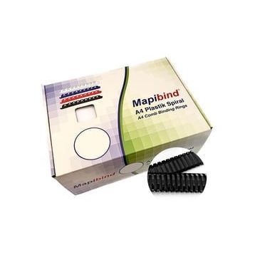 Mapibind 45 mm Siyah 50 Adet Plastik Spiral