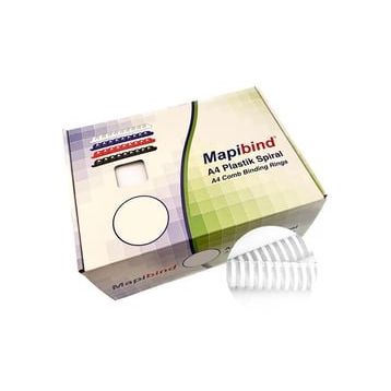 Mapibind 51 mm Beyaz 50 Adet Plastik Spiral