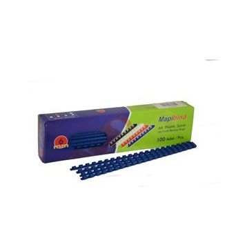 Mapibind 6 mm Lacıvert 100'lü Plastik Spiral