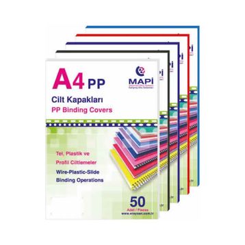 Mapibind A4 50'li 450 M Kırmızı Kapak