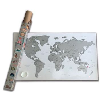Mapofx Gez-Kazı Kazınabilir Dünya Haritası