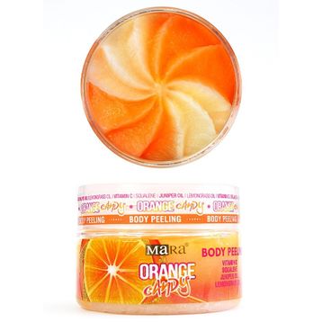 Mara 300 gr Orange Candy Değerli Yağlar İçeren Portakal Şekeri Vücut Peeling