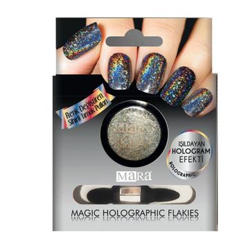 Mara Magic Holographic Flakies Tırnak Süsü