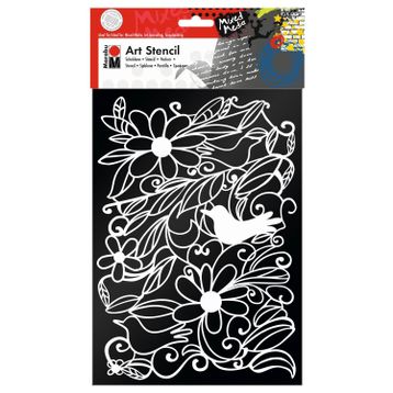 Marabu Art A4 Blooming Garden Stencil