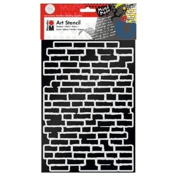 Marabu Art A4 Bricks Stencil