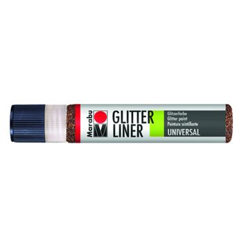 Marabu Glitter Liner 25 ml Espresso Akrilik Boya