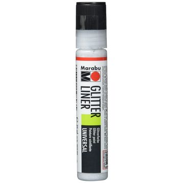 Marabu Glitter Liner 25 ml Silver Akrilik Boya